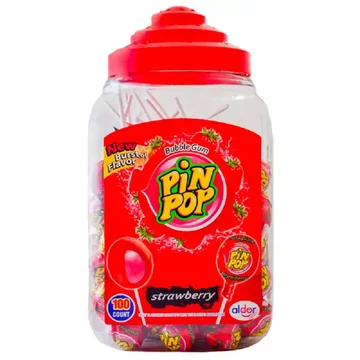 Pin Pop nyalóka eper 100x18g