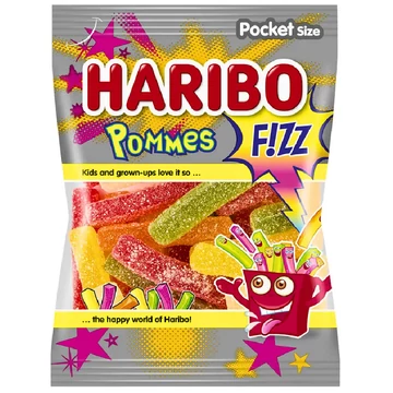 Haribo Pommes Fizz gyümölcsízű gumicukorka 100 g