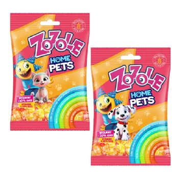 Zozole Home pets vegyes gyümölcs ízű gumicukor vitaminokkal 75g