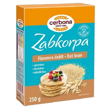 Cerbona finomra őrölt zabkorpa 250 g