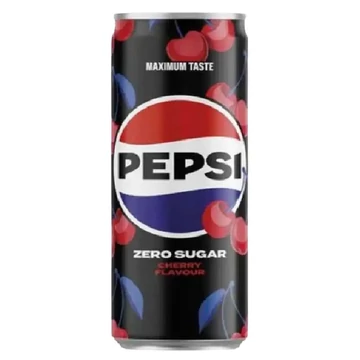 Pepsi Cherry Zero 0,33l dobozos - csak egyedi szállítással vagy személyes átvétellel