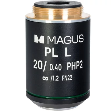 MAGUS 20HP 20х/0,40 Plan L phase PHP2 ∞/1,2 SzM 8,0 mm objektív mikroszkópokhoz - 83438