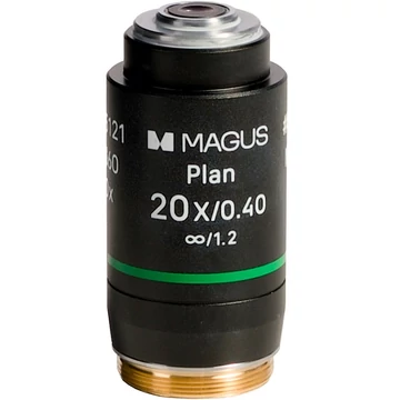 MAGUS 20PL60V 20х/0,40 ∞/ 1,2 H 60 mm objektív mikroszkópokhoz - 85121