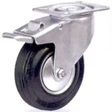 Kerék gumis 150MM FORGÓS-FÉKES IMPORT D102-11D150S - 2060873