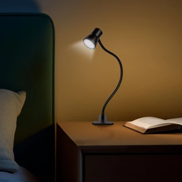 Flexibilis asztali lámpa, csipeszes USB - 20258