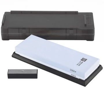 Taidea Fenőkő szett, #400/1000 + állvány (tárolódoboz) + gyémánt tisztító - TP2004