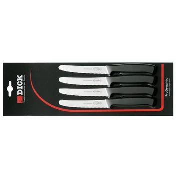 Dick ProDynamic 4db-os fogazott asztali kés 11cm fekete - 8570003