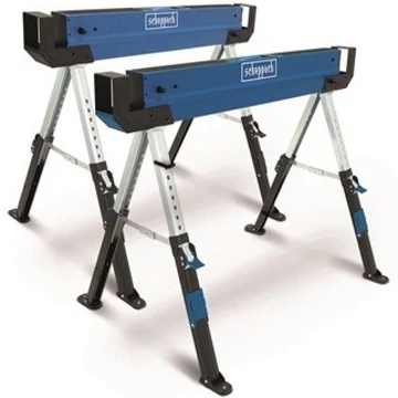 Scheppach MWB 600 - összecsukható nagy teherbírású bak 600 kg (2 db-os szett) - 5907109852