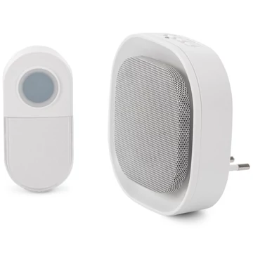 Entac Hálózati Ajtócsengő Éjjeli Fény Funkcióval Elemes IP44 adókészülékkel - EDB-AC-44-L