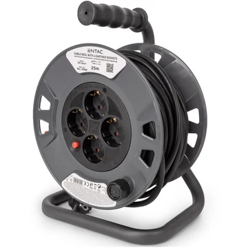 Entac kábeldobos hosszabító 4 foglalat 25m - ESCRG4-25