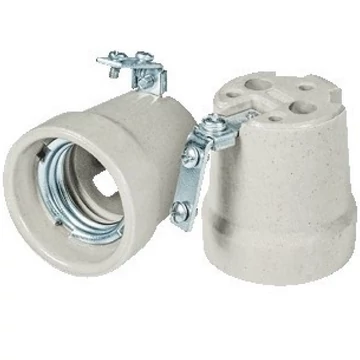 Porcelán lámpatartó E27 fém tartóval - ERW-LAMPHO-1300