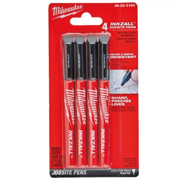 Milwaukee INKZALL Filctoll 0,6 mm hegyű Fekete (4 darabos kiszerelés) 1 db - 48223164