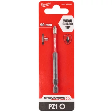 Milwaukee Shockwave bit PZ1 90mm-1db bitfej - 4932430862