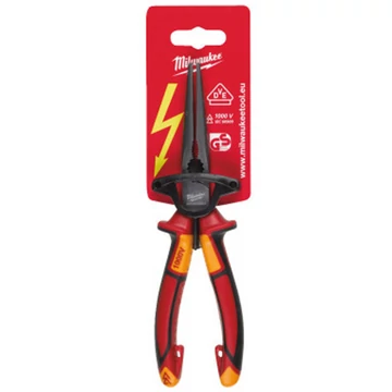 Milwaukee VDE Hosszúcsőrű kerek fogó 45° 205 mm - 1 db - 4932464565