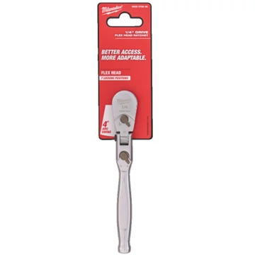 Milwaukee 1/4' Racsnis csuklós hajtókar 139,7 mm - 1 db - 4932479648