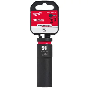 Milwaukee 1/2' Dugókulcs hatlapú 78 mm gépi, hosszú, 16 mm 1 db - 4932480334