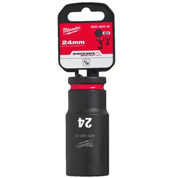 Milwaukee 1/2' Dugókulcs hatlapú 78 mm gépi, hosszú, 24 mm 1 db - 4932480342