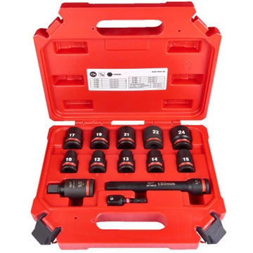 Milwaukee 1/2' Dugókulcs rövid készlet 13 részes, Gépi 1 db - 4932480456