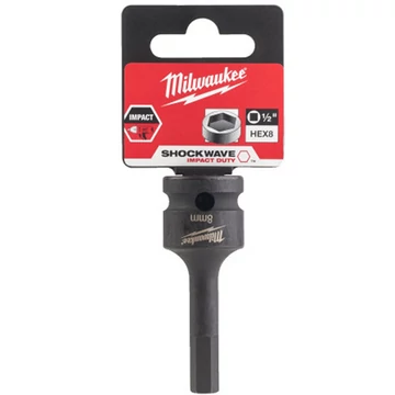 Milwaukee 1/2' Dugókulcsbetét, belső hatlapú csavarokhoz 8 mm - 1 db - 4932478065