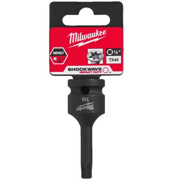 Milwaukee 1/2' Dugókulcsbetét, belső kny. csavarokhoz TX45 - 1 db - 4932478061