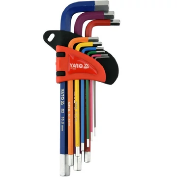 Yato Hoszított imbuszkulcs készlet 9 részes 1,5 - 10 mm S2 - YT-05631