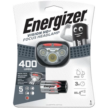 Energizer Fejlámpa Vision HD+Focus 3XAAA 400 lumen - EFVISHDPLUSFOC