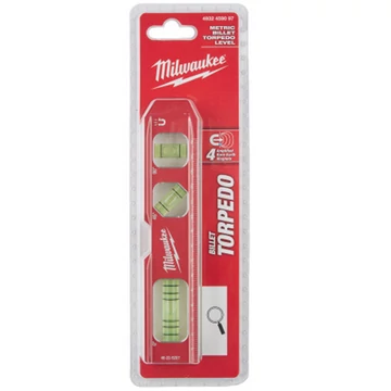 Milwaukee Billet Torpedo Vízmérték mágneses, beállított 45° szögmérős 17 cm 1 db - 4932459097
