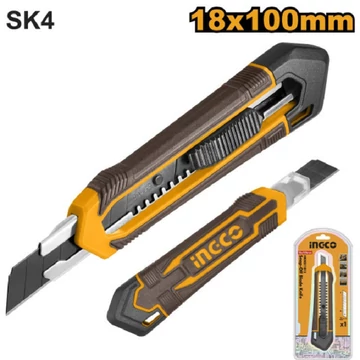 Ingco Törhető pengés kés 18 mm automata - HKNS11815
