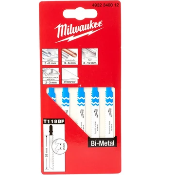 Milwaukee Szúrófűrészlap 55/2 mm Bimetál 5 db - 4932340012