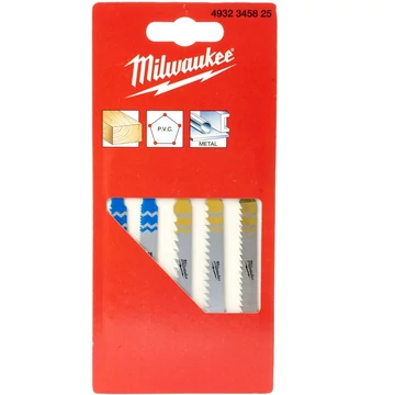 Milwaukee Szúrófűrészlap szett 5 db (Fa, PVC, Fém, 4932213116, 4932254061,  - 4932345825