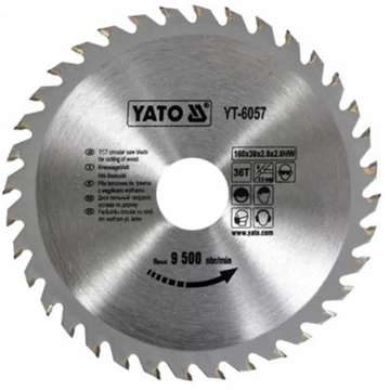 Yato Fűrésztárcsa fához 160/30/36 - YT-6057