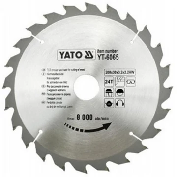 Yato Fűrésztárcsa fához 200/30/24 - YT-6065