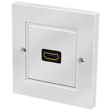 Logilink HDMI fali lemez csatlakozóval HDMI aljzat, 1 portos, fehér