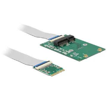 Delock Átalakító, M.2 aljzat A+E nyílással, csatlakozódugó > 1 x Mini PCIe-nyílás fél méretben
