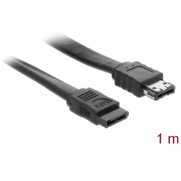 Delock Kábel SATA 3 Gb/s hüvely > eSATA hüvely 1 m fekete