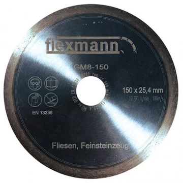 Flexmann For Cut gyémánttárcsa GM8 230x2,2x9x25,4mm folyamatos élű kerámiacsempe - GM8-350