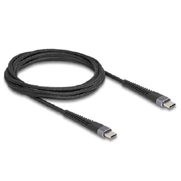Delock USB 2.0 kábel USB Type-C  apa - apa meghosszabbított hajlítás védelemmel 60 W 2 m