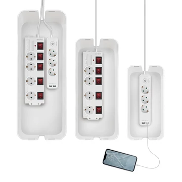 LogiLink Kábeldoboz készlet, 3 méret, fehér