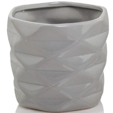 Kaspó Geomi 15 cm szürke - 5902246100