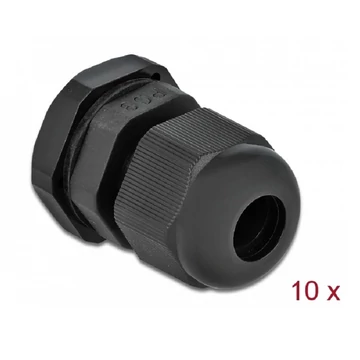 Delock PG9 tömszelence 10 db. fekete