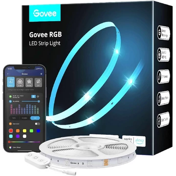 Govee RGB LED szalagfény - 5M Hang + Wifi + Bluetooth kapcsolat
