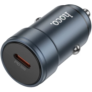 HOCO Z57  Glorious egy portos autós töltő Type C PD QC 30W fém szürke