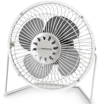 Esperanza Yugo asztali USB ventilátor, 6 col, fehér