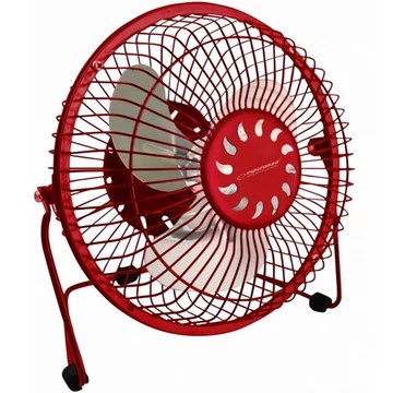 Esperanza Yugo asztali USB ventilátor, 6 col, piros