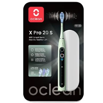 Oclean X Pro 20 S Green elektromos fogkefe Szett okos kijelzővel
