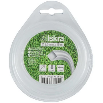 Iskra műanyag vágószál 2,0x15m négyzet - 3830042560302