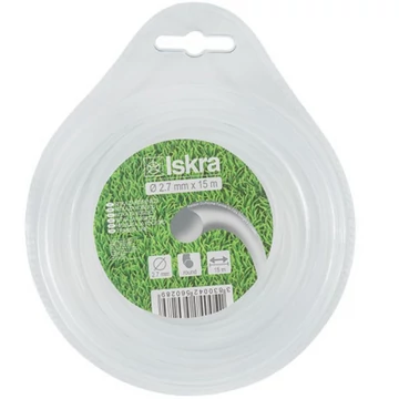 Iskra műanyag vágószál 2,7x15m kör - 3830042560289