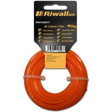 Riwall Damil 1,5 mm, hossz 15m, szögletes - RACC00077