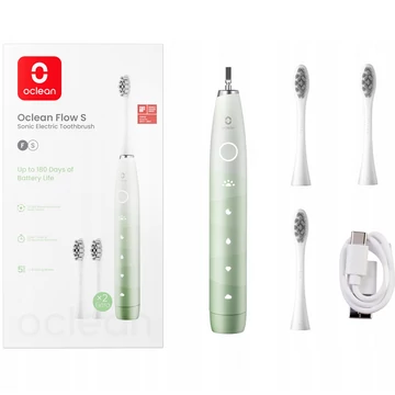 Oclean elektromos fogkefe Flow S (+2db fej) Green