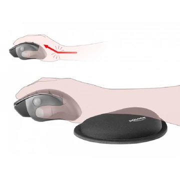 Delock Fekete csuklótámasz egérhez